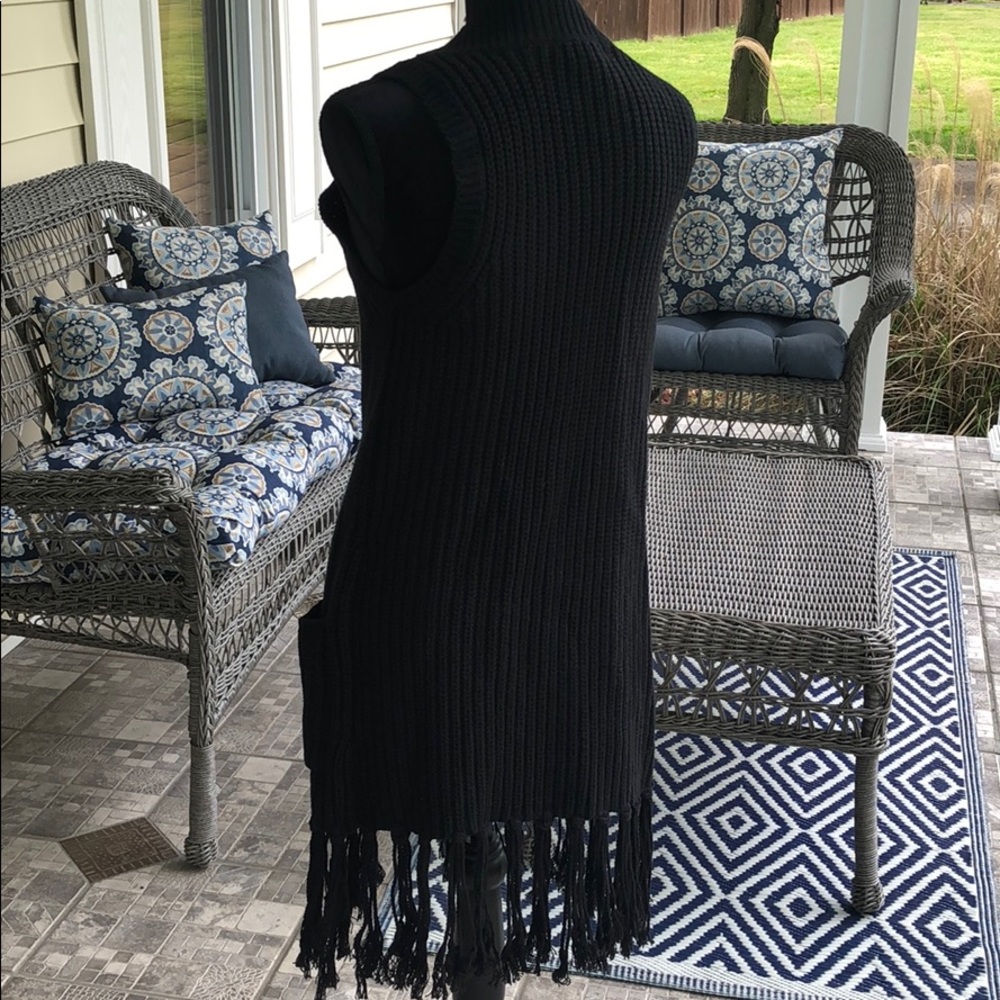 Black Sweater Vest / Jacket - Picture 2 of 5